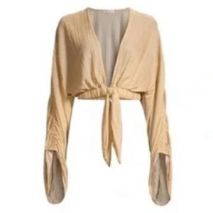 ramy brook Algeria gold shimmer top - new with tags